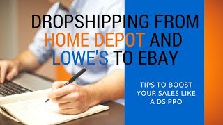 Using Lowes and Home Depot to Dropship on eBay