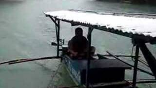 preview picture of video 'Loboc Bohol Floating Restaurant Boat Driver Rainy Day'