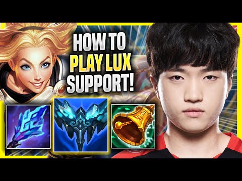 LEARN HOW TO PLAY LUX SUPPORT LIKE A PRO! - T1 Keria Plays Lux SUPPORT vs Leona! | Season 2022