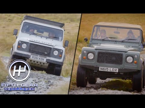 The Off Roading Challenge: Defender Electric VS Diesel | Fifth Gear Recharged