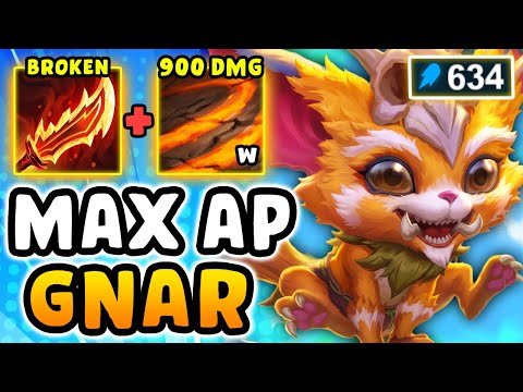 WHY IS FULL AP  GNAR ACTUALLY BROKEN (one W = 900 damage)