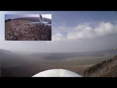 Slope soaring with Bixler in Kaštelir, Croatia