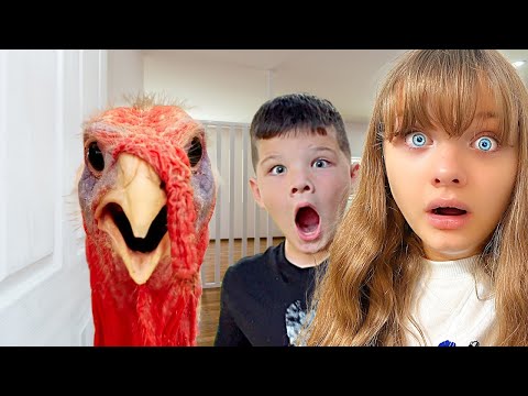 A Turkey in the House?! Aubrey and Caleb’s Thanksgiving Surprise!