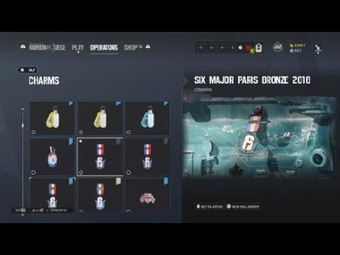 Rainbow six siege Major paris 2018 charms! Ps4