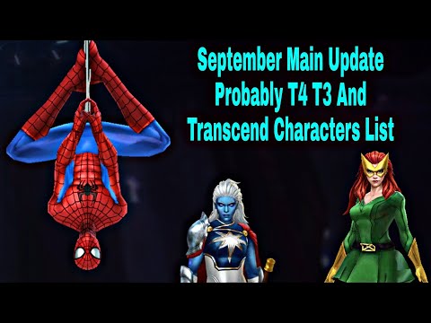 Probably Tips For Next T4 T3 And Transcend Characters On September Update 2022 - Marvel Future Fight