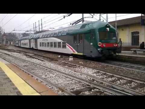 E464 024 XMPR+6 2 piani Trenord - Monza - 05/03/2018