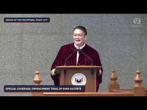 What’s the legal basis for Escudero’s 16-vote threshold in impeachment trial?