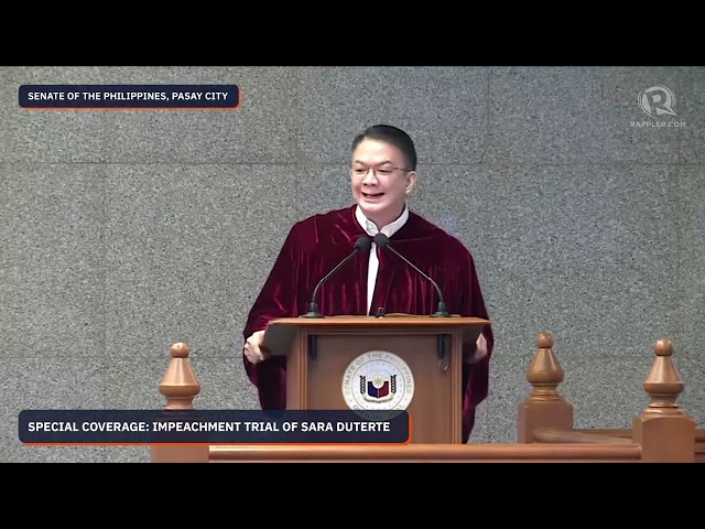 What’s the legal basis for Escudero’s 16-vote threshold in impeachment trial?