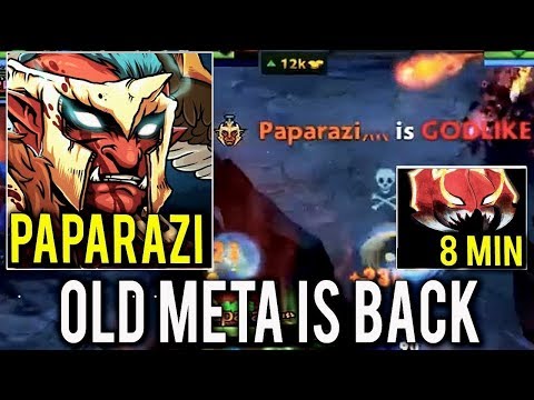 OLD META IS BACK - TROLL WARLORD WITH MADNESS Paparazi 8 Min Mask of Madness Dota 2
