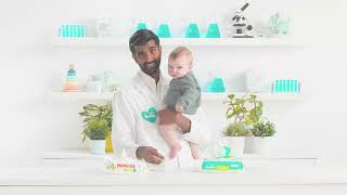 Pampers Free & Gentle Wipes | One Hand Challenge