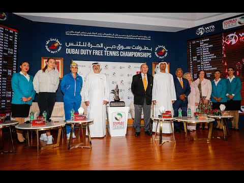 Sania Mirza & Paula Badosa attend the WTA Draw Ceremony - 2023 Dubai Duty Free Tennis Championships