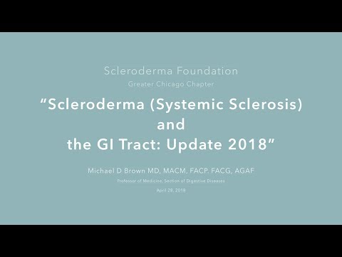 Michael D Brown: Scleroderma (Systemic Sclerosis) and the GI Tract: Update 2018