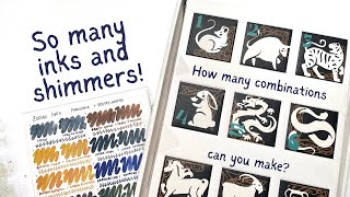 ZODIAC INKS // Pennonia & @poetryjunkies @EndlessPens // An ink mixer's dream!