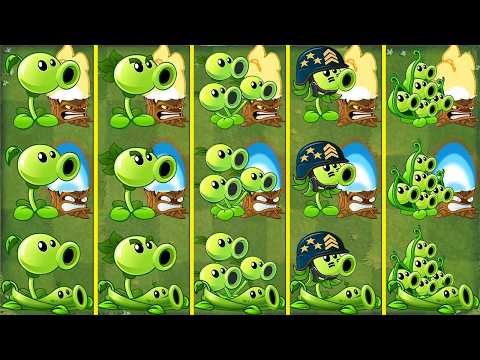 Pvz 2 Discovery - All Pea & Other Plants Evolution NOOB - PRO - HACKER version