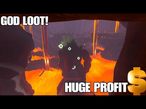 Once In a Lifetime RAID!!/Raiding Lava Cave!!-ARK PvP