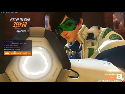 POTG! THIS IS WHAT TOP 500 TRACER LOOKS LIKE! SEEKER TRACER + SOLDIER 76 GAMEPLAY OVERWATCH 2