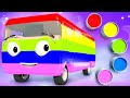 Learn Colors With Bus Paint Finger Family Nursery Rhymes