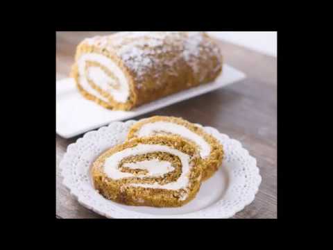 Pumpkin Cake Roll with Italian Buttercream & Cream Cheese Filling