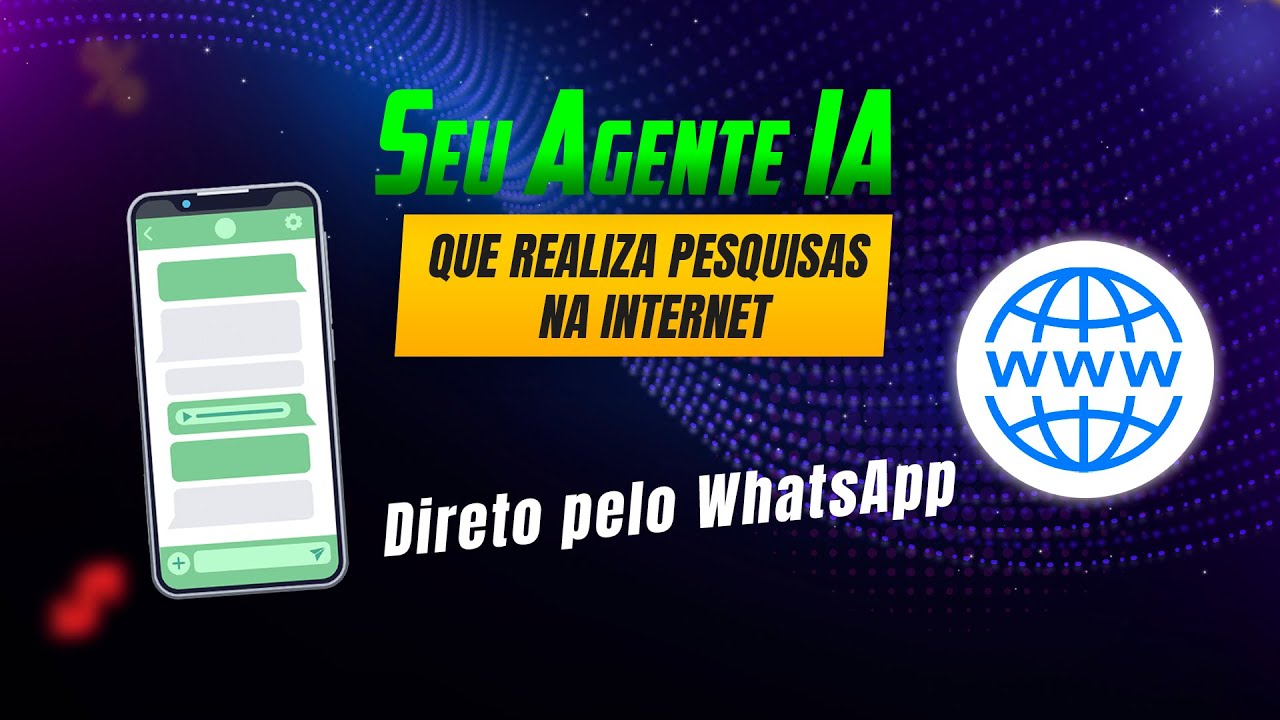 Como tem um agente no Whatsapp que faz pesquisas na internet!