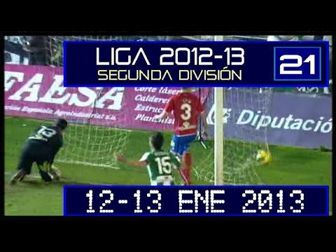 Goles Liga 2012-2013 Segunda División Jornada 21