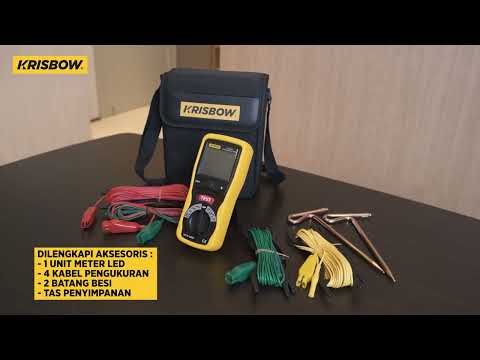 Gambar Krisbow Alat Ukur Earth Tester Digital 2000 Ohm