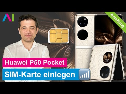 Huawei P50 Pocket (Premium Edition) - SIM-Karte einlegen • 🂠 • 📲 • 📡 • Anleitung | Tutorial