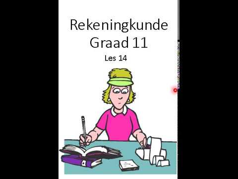 REKENINGKUNDE GRAAD 11: 27 Mei 2020 - periode 5 (27115)