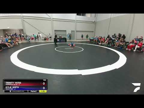 110 Lbs Round 5 (6 Team) - Trinity Yates, Minnesota Blue Vs Kylie Smith, Texas Red A0ca