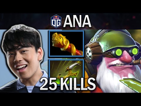 OG.ANA SMURF SNIPER WITH 25 KILLS - DOTA 2 7.30 PRO GAMEPLAY