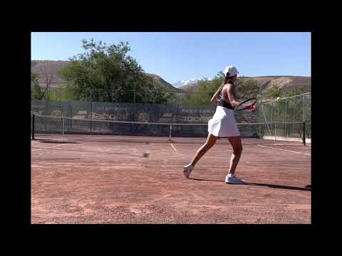 Boris Baichorov. My student Vladislava Andreevskaya playing final match ITF J4 in Bishkek