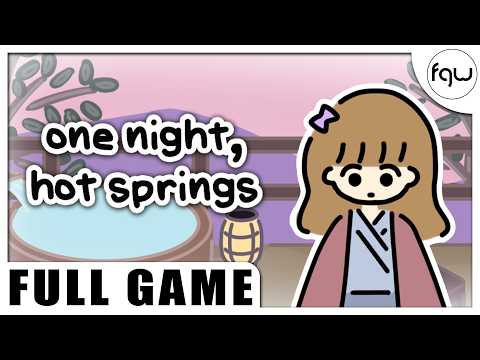 ONE NIGHT, HOT SPRINGS Gameplay Walkthrough FULL GAME (PC 4K 60FPS) - No Commentary