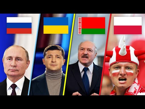 Сравнение русского, украинского, белорусского и польского языков.