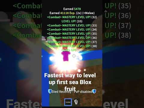 Blox fruit fastest way to level up for beginners