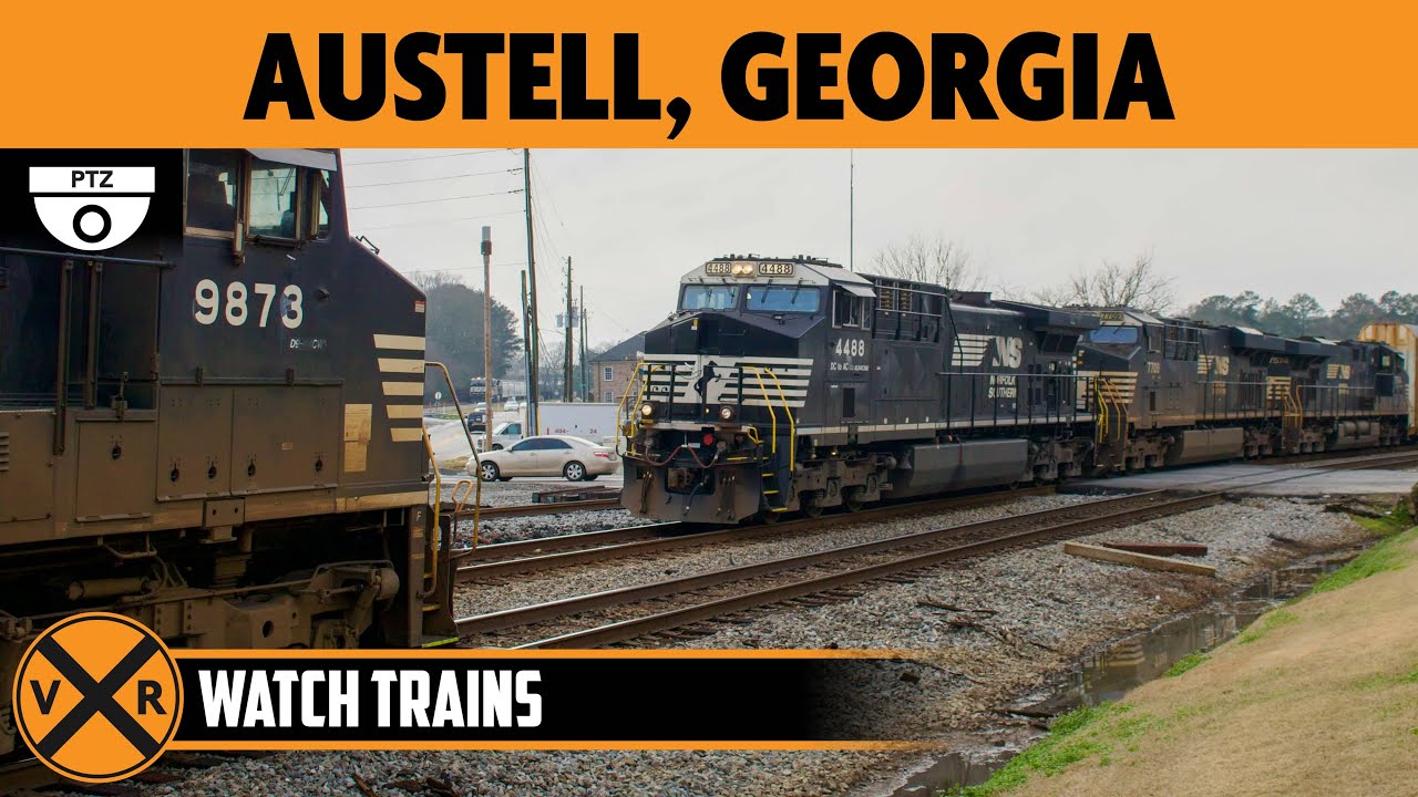 Live webcam view of Downtown Austell Live Train Cam