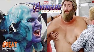 AVENGERS ENDGAME ACTORS MAKEUP & REMOVE BEFORE AND AFTER GreatMovies video