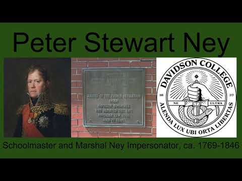 Peter Stewart Ney, Schoolmaster and Marshal Ney Impersonator, ca. 1769-1846