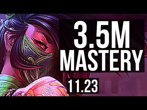 AKALI vs SETT (TOP) | 3.5M mastery, 7 solo kills | BR Master | 11.23