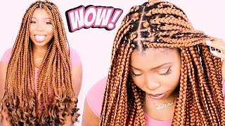 How To: BOX BRAIDS Tutorial For Beginners! VERY DETAILED ON YOURSELF!