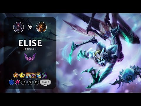 Elise Jungle vs Jarvan IV - EUW Master Patch 13.3