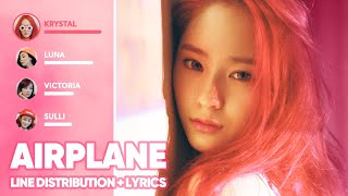 f(x) - Airplane (Line Distribution + Lyrics Color Coded) PATREON REQUESTED