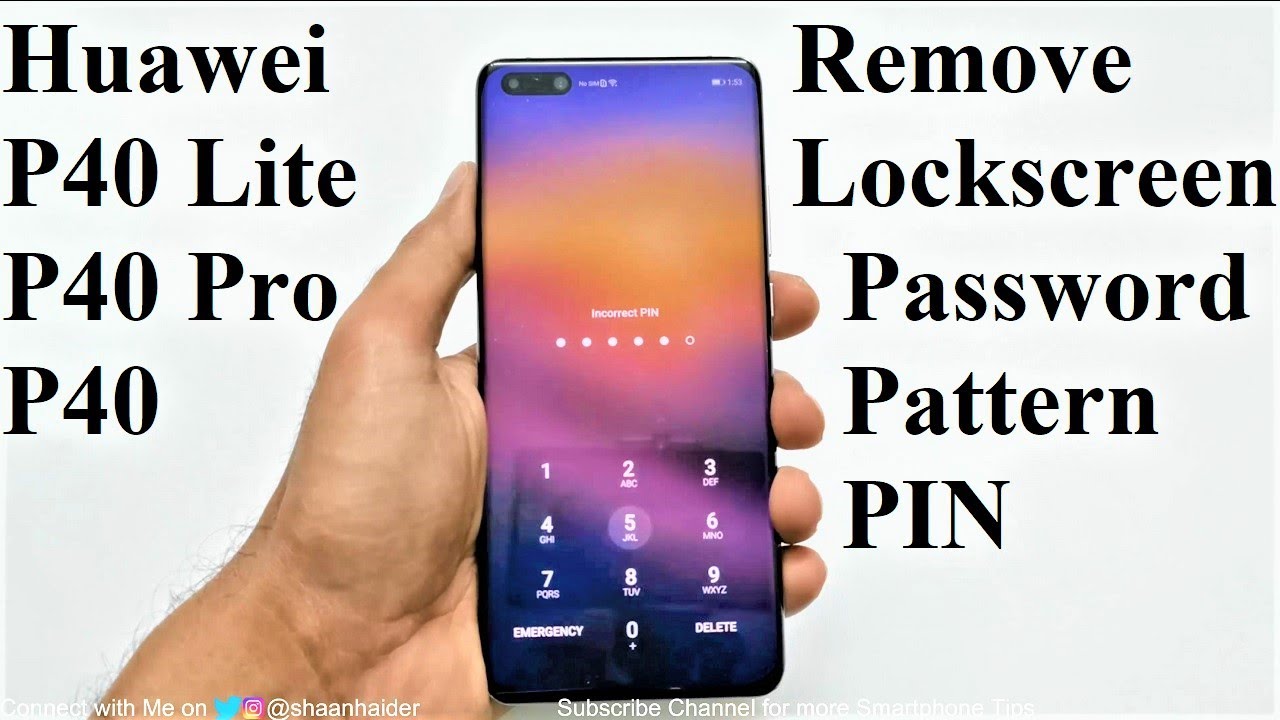 Forgot Password - How to Unlock Huawei P40, P40 Pro, P40 Lite or ANY Huawei Smartphone