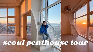 i moved into a seoul penthouse 🇰🇷 han river & namsan tower views, pool, sauna, gym, breakfast