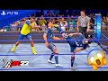 WWE 2K22 - Messi & Ronaldo vs. Mbappe & Haaland - Tag Team Championship Match | PS5™ [4K60]