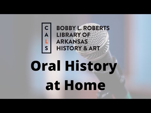 Oral History at Home: Beginners Oral History Workshop (January 2021 edition)