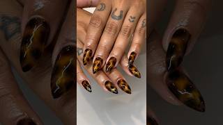 Quick tutorial on how I do tortoiseshell nail design