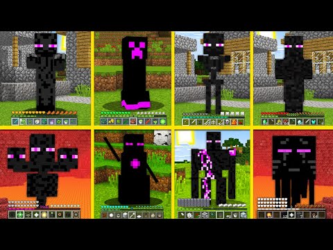 Minecraft Mobs Became Enderman ! Zombie Creeper Skeleton Enderman Ghast Wither Golem HOW TO PLAY