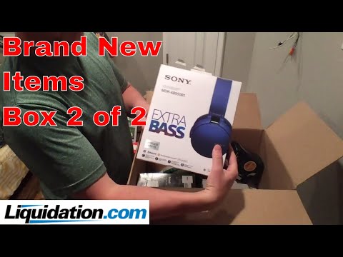 Brand New Headphones and Great Items in Liquidation.com Unboxing Box 2 of 2