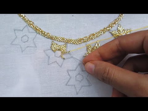 simple neck embroidery