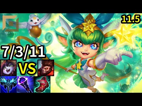 Lulu Top vs Wukong - KR Master | Patch 11.5