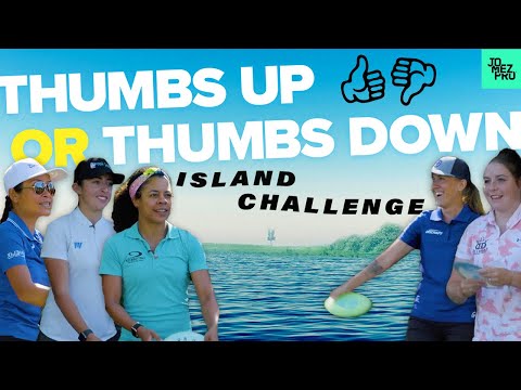 Pro Disc Golfers Try to Stick the Island with RANDOM Discs! | Jomez Island Challenge